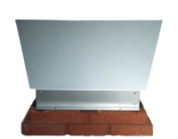 GRANSASSO Comignolo Antivento Inox Satinato - Base Cemento