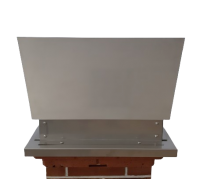 GRANSASSO Comignolo Antivento Inox Satinato - Base INOX