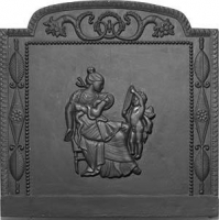 LASTRA DECORATA Venere IN GHISA PER CAMINETTI